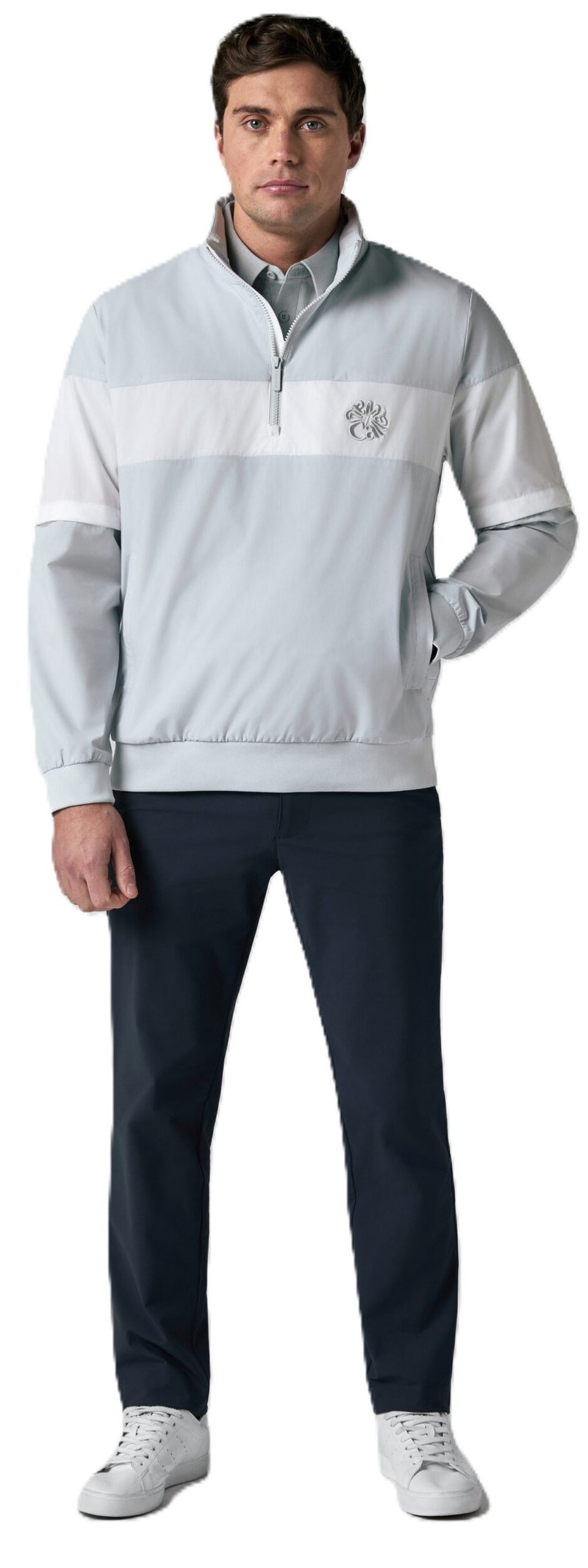 Callaway Modern Traveler Half Zip Convertible men's jacket, gray dawn