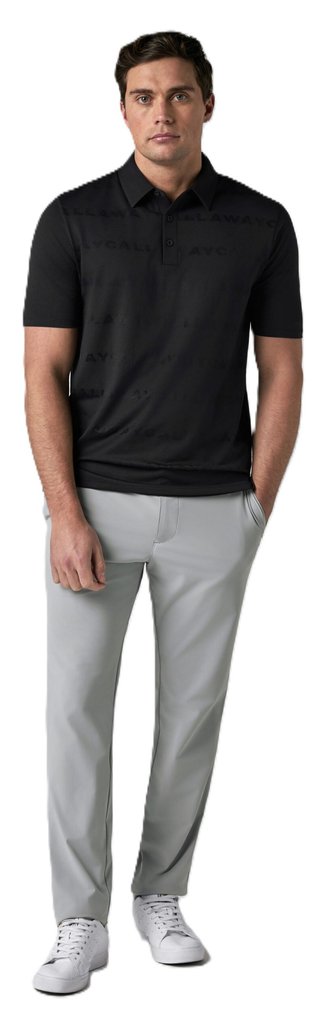 Callaway Mid Century Jacquard men's polo, anthracite