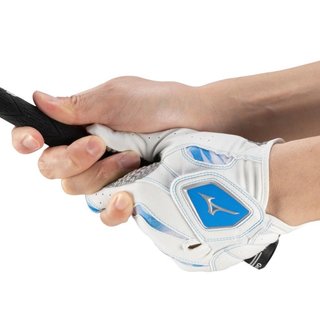 Mizuno Double Grip mens golf glove, white