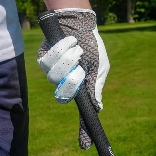 Mizuno Double Grip mens golf glove, white