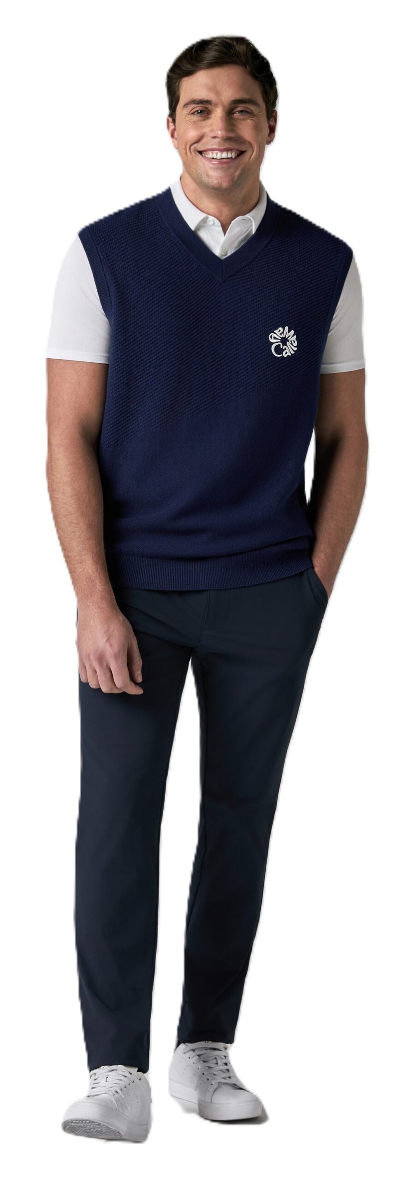 Callaway Mid Century men's vest, medieval blue