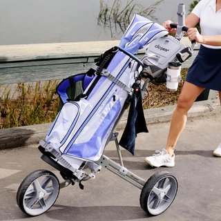 Clicgear 4.5 manual trolley, navy