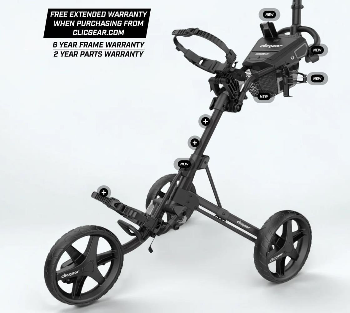 Clicgear 4.5 manual trolley, navy