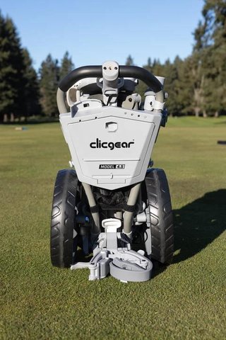 Clicgear 4.5 manual trolley, white