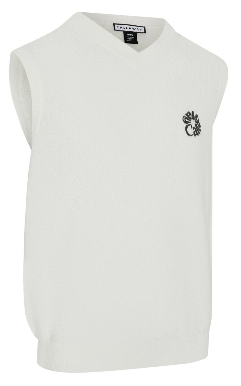 Callaway Mid Century men's vest, bright white