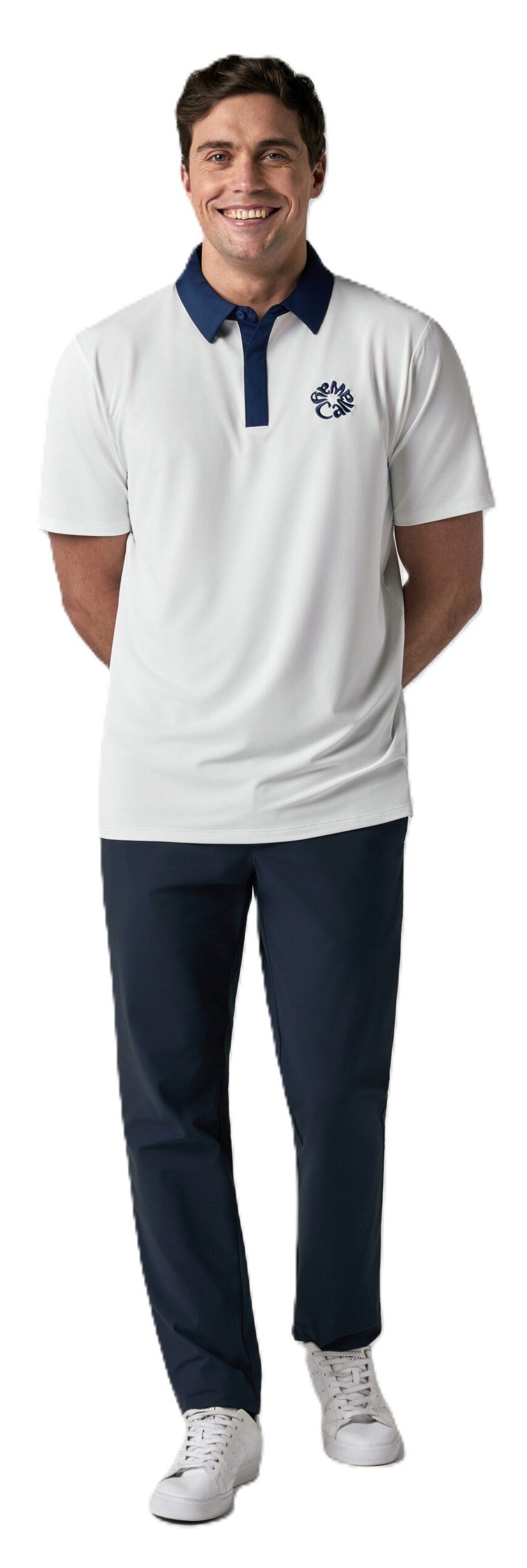 Callaway Mid Century men's polo, bright white
