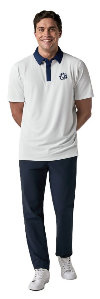 Callaway Mid Century men's polo, bright white