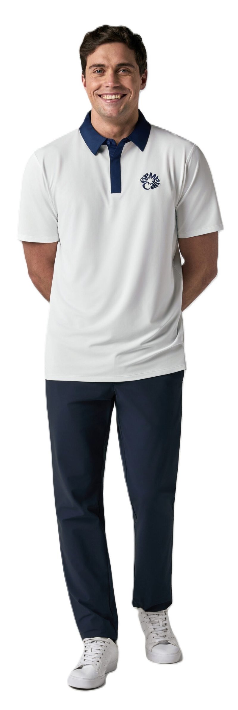 Callaway Mid Century men's polo, bright white