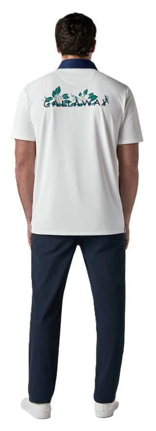 Callaway Mid Century men's polo, bright white