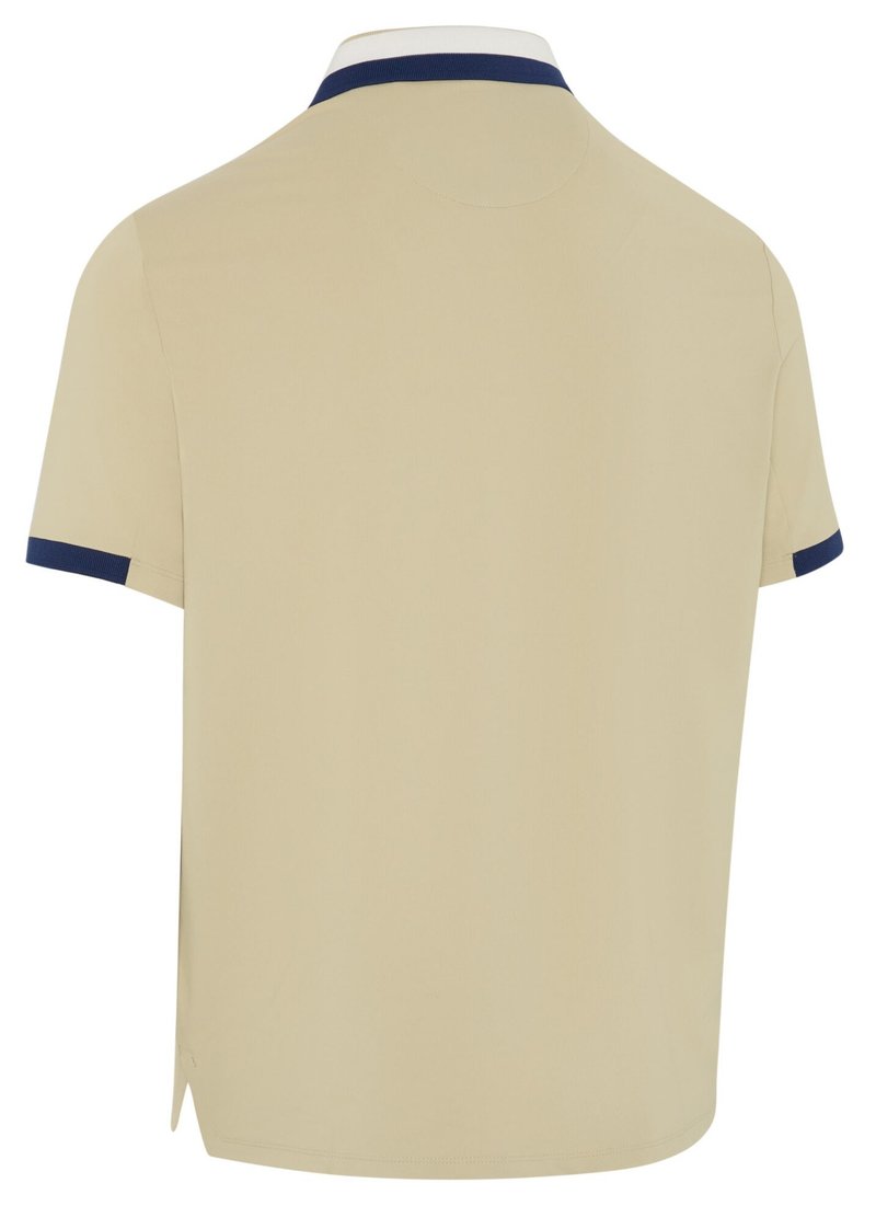 Callaway Mid Century Striped Rib Collar men's polo, fields of rye