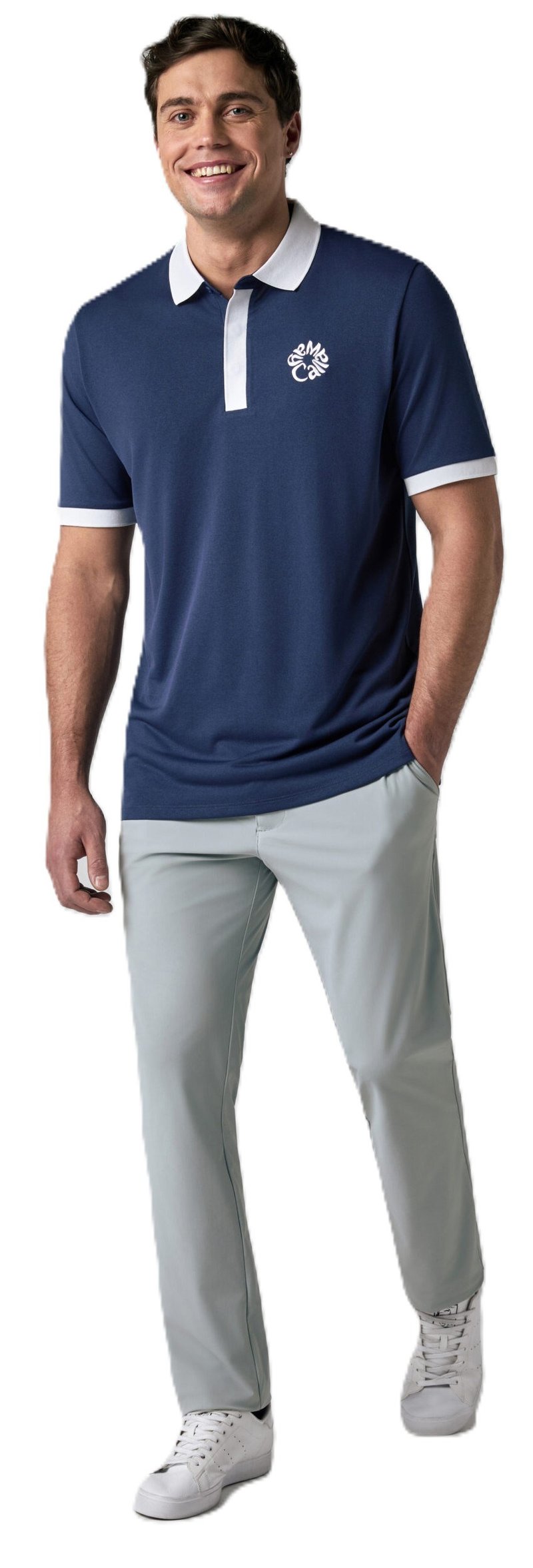 Callaway Modern Traveler men's polo, medieval blue