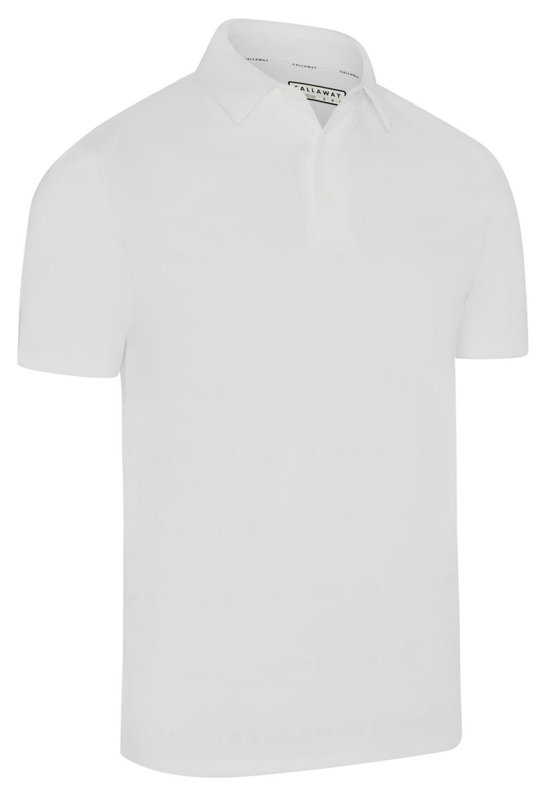 Callaway Mid Century Jacquard men's polo, bright white