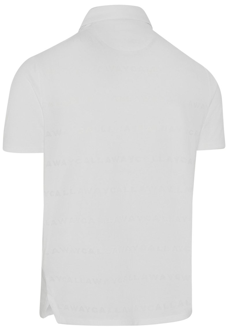 Callaway Mid Century Jacquard men's polo, bright white