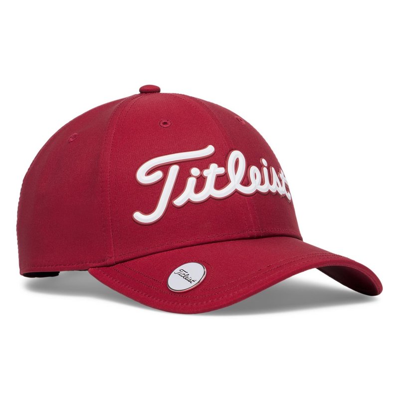 Titleist Players Ball Marker men's cap, crimson/white