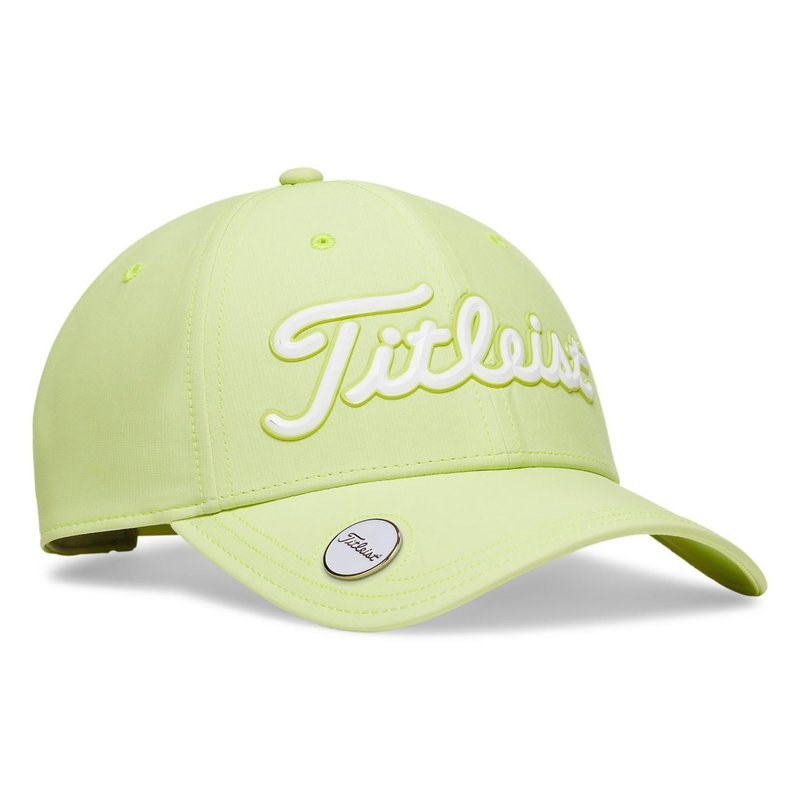 Titleist Players Ball Marker cap, lime/white