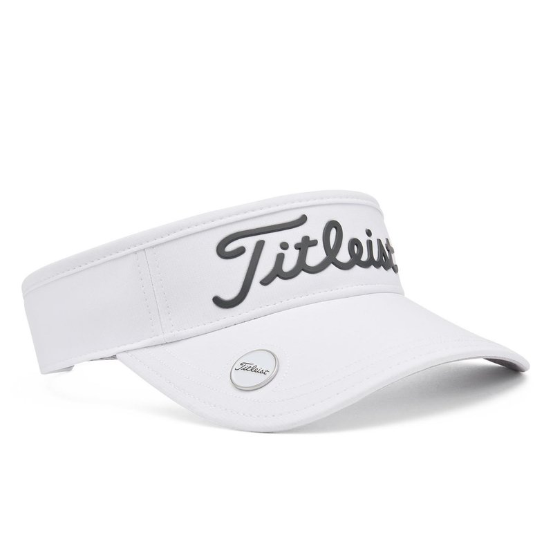 Titleist Players Ball Marker unisex visor, white/charcoal