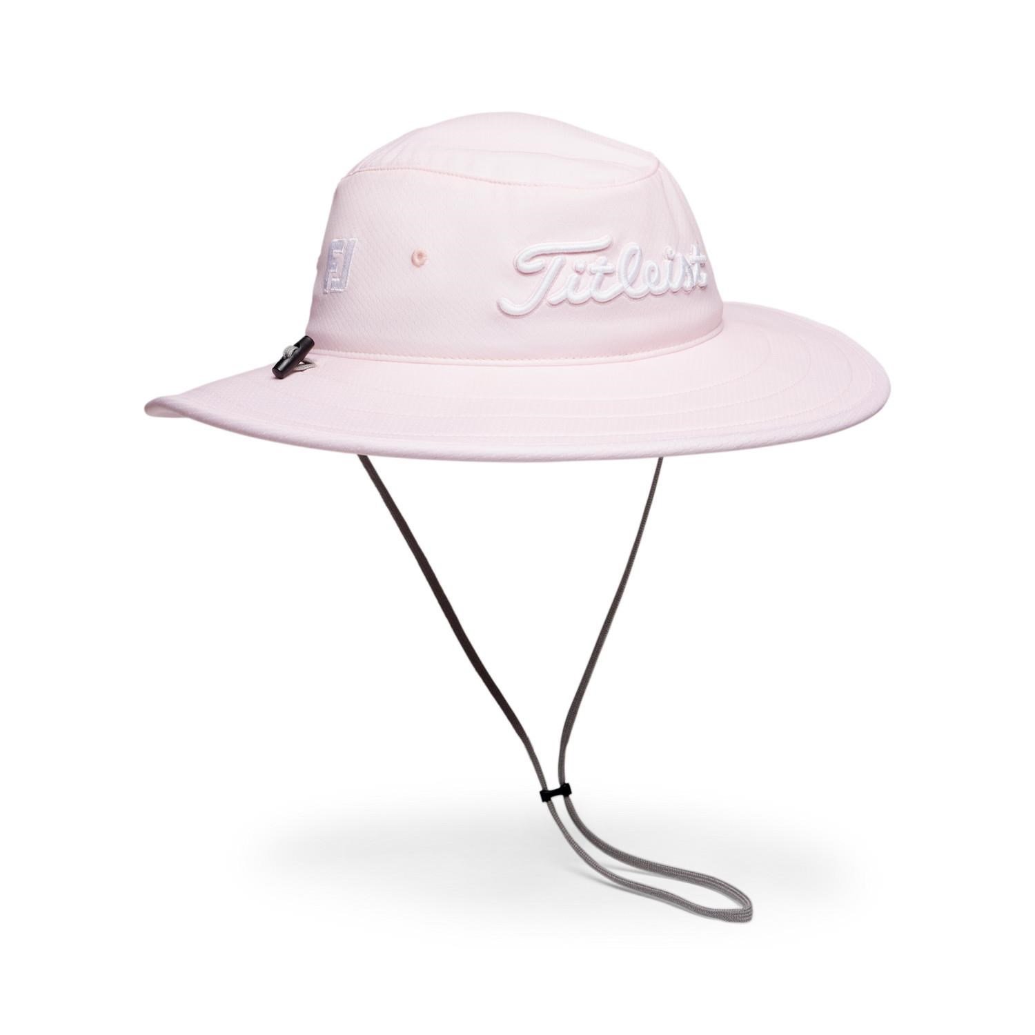 Titleist Tour Aussie men's bucket hat, pale pink/white