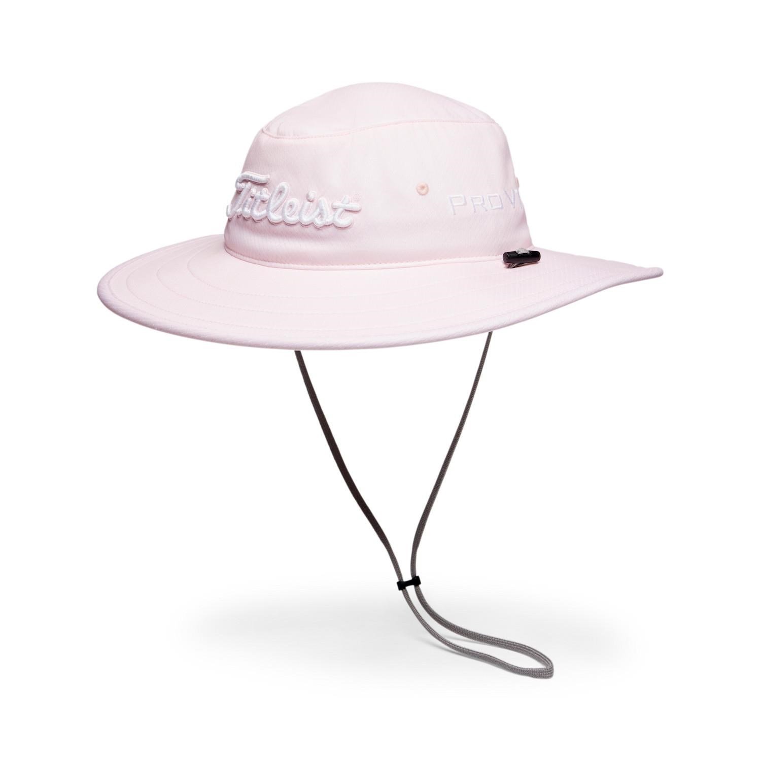 Titleist Tour Aussie men's bucket hat, pale pink/white