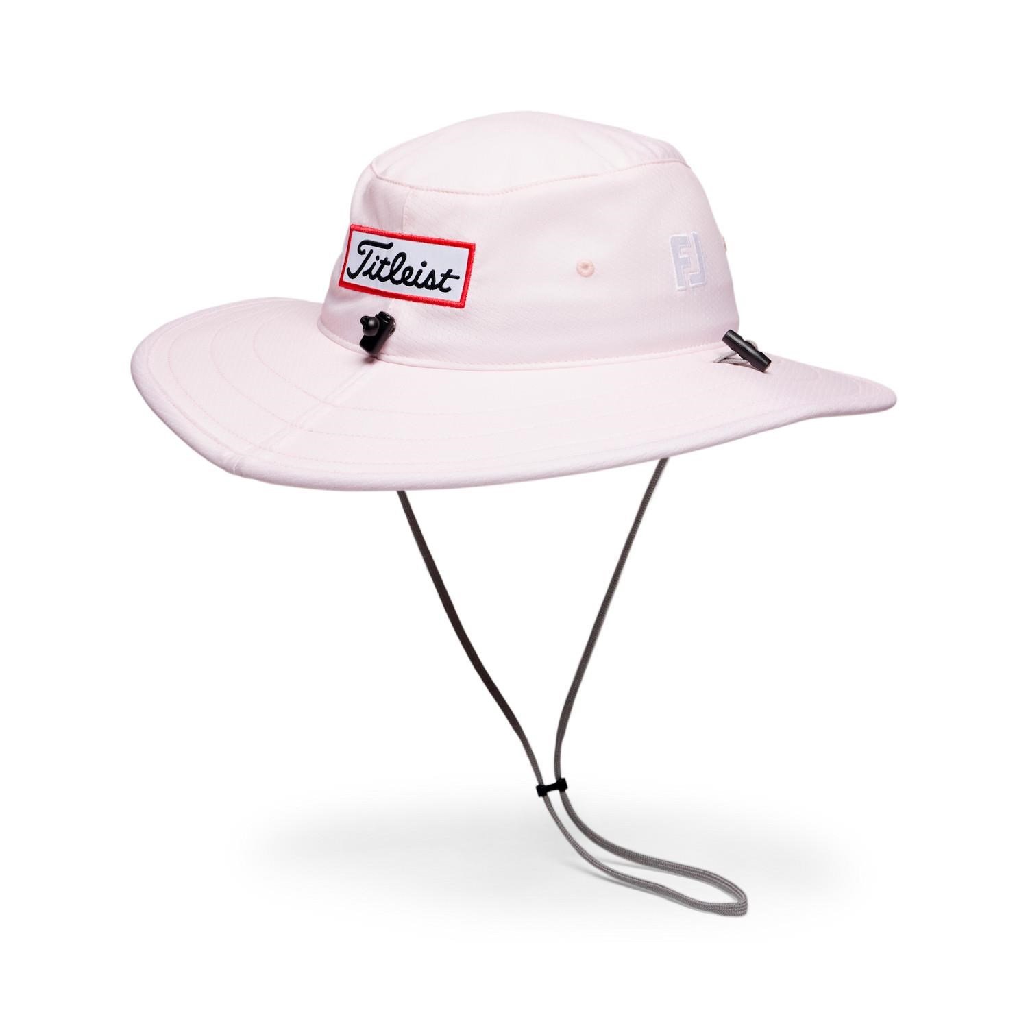 Titleist Tour Aussie men's bucket hat, pale pink/white