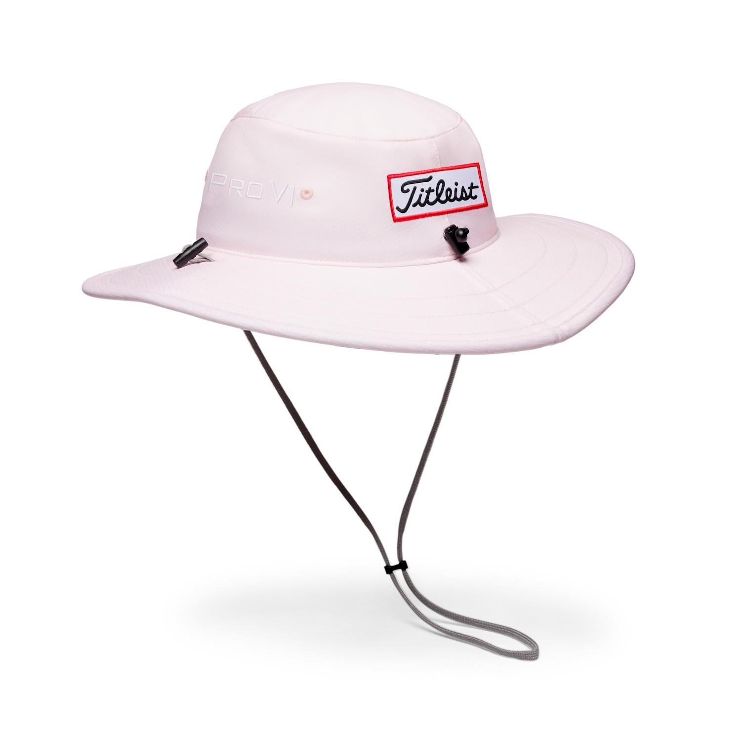 Titleist Tour Aussie men's bucket hat, pale pink/white