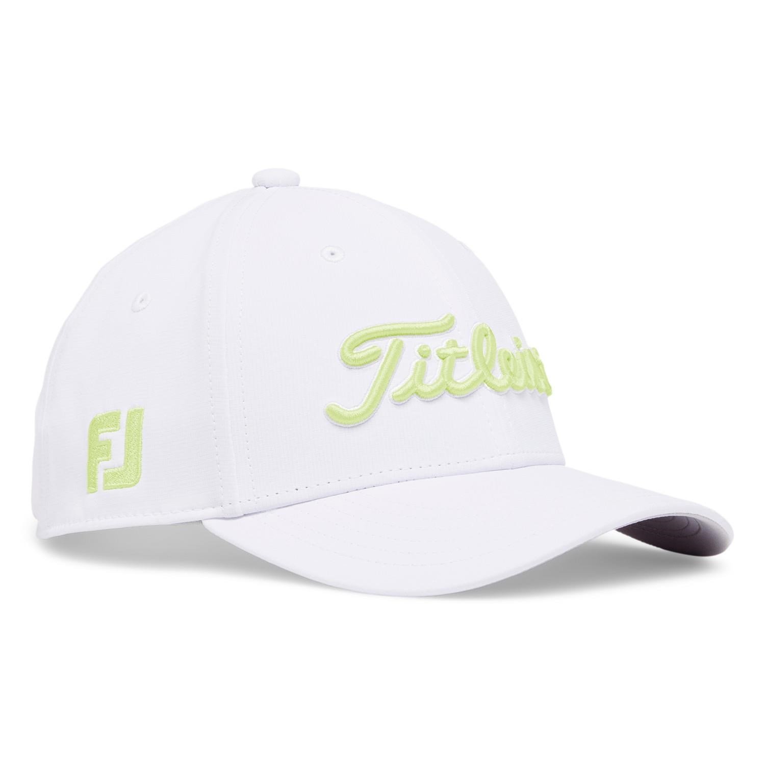 Titleist Junior Tour Performance junior cap, white/light lime