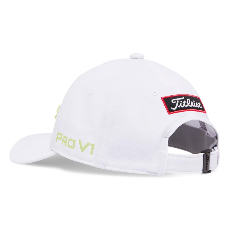 Titleist Junior Tour Performance junior cap, white/light lime