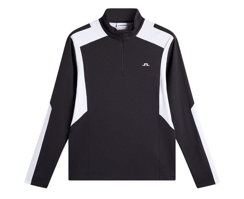 J.Lindeberg Lukas Quarter Zip men's sweatshirt, black