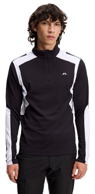 J.Lindeberg Lukas Quarter Zip men's sweatshirt, black