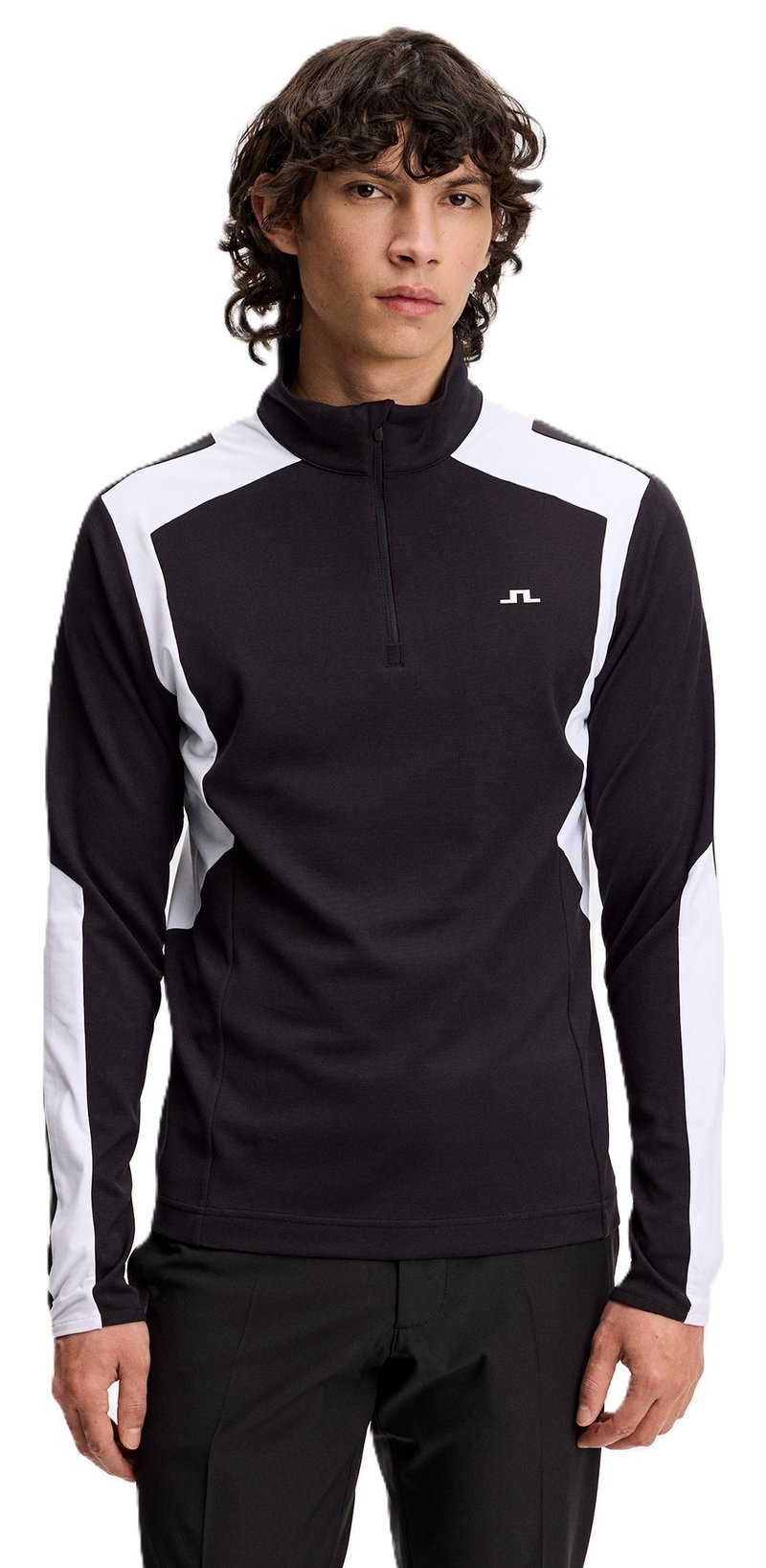 J.Lindeberg Lukas Quarter Zip men's sweatshirt, black