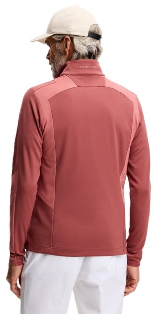 J.Lindeberg Lukas Quarter Zip men's sweatshirt, apple butter