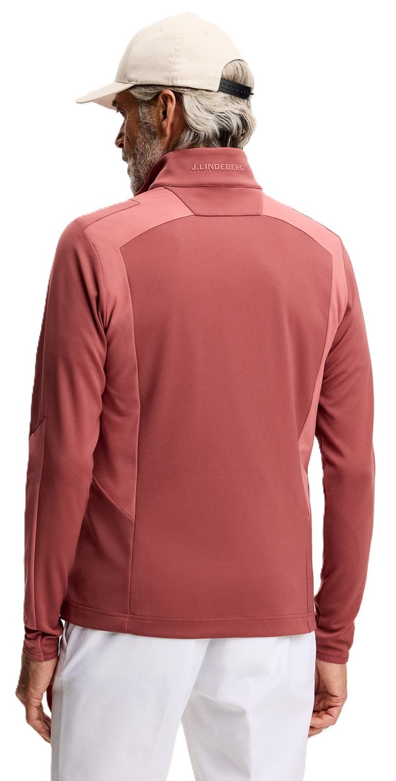 J.Lindeberg Lukas Quarter Zip men's sweatshirt, apple butter
