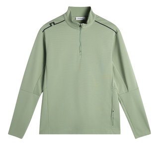 J.Lindeberg Leon Quarter Zip men's sweatshirt, hedge green