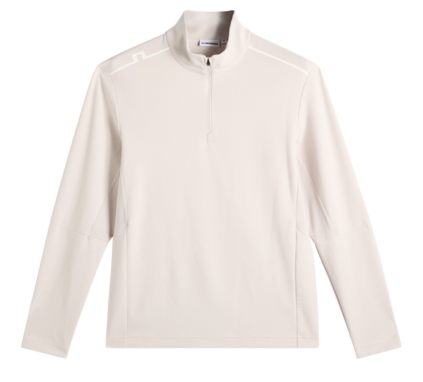 J.Lindeberg Leon Quarter Zip men's sweatshirt, moonbeam