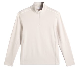 J.Lindeberg Leon Quarter Zip men's sweatshirt, moonbeam