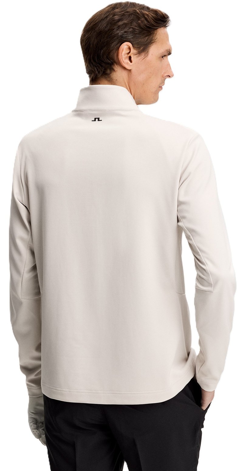 J.Lindeberg Leon Quarter Zip men's sweatshirt, moonbeam