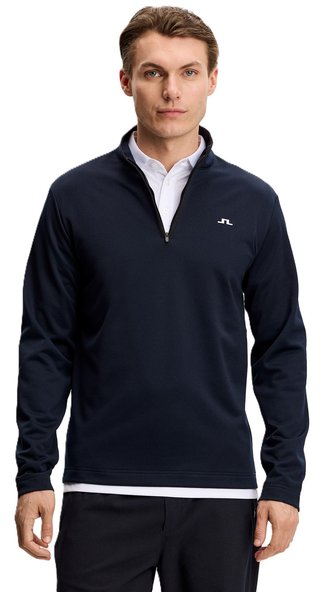 J.Lindeberg Clide Quarter Zip Mid Layer men's sweatshirt, JL Navy