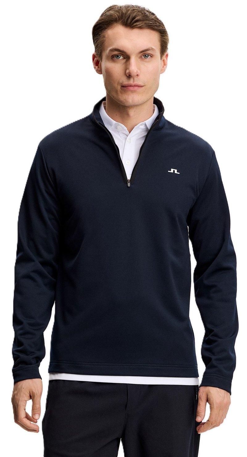 J.Lindeberg Clide Quarter Zip Mid Layer men's sweatshirt, JL Navy