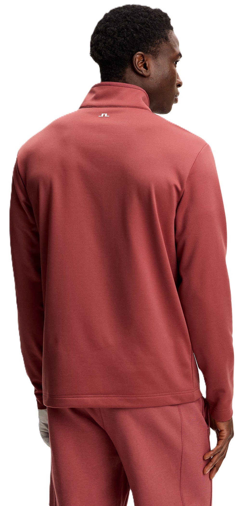 J.Lindeberg Clide Quarter Zip Mid Layer men's sweatshirt, apple butter