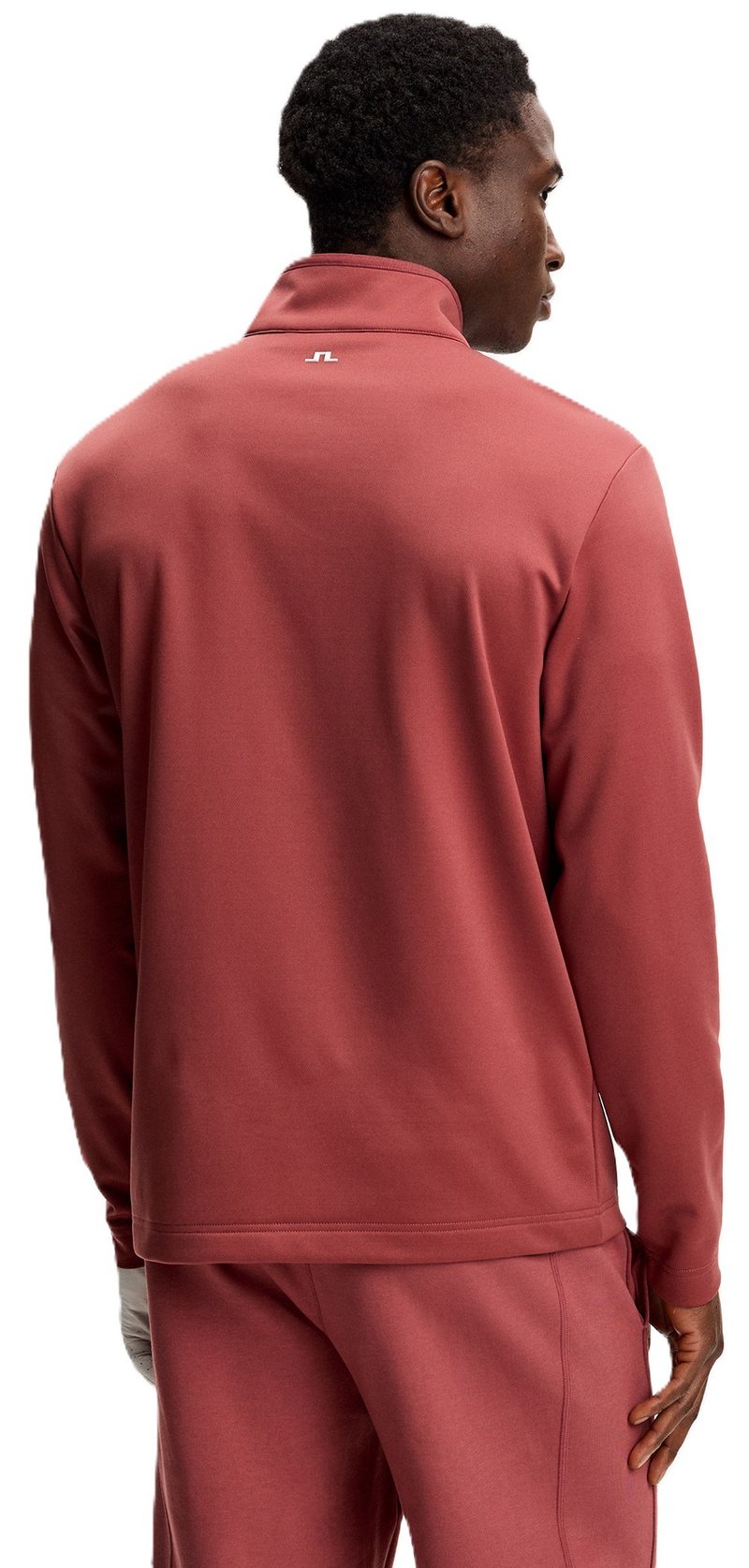 J.Lindeberg Clide Quarter Zip Mid Layer men's sweatshirt, apple butter