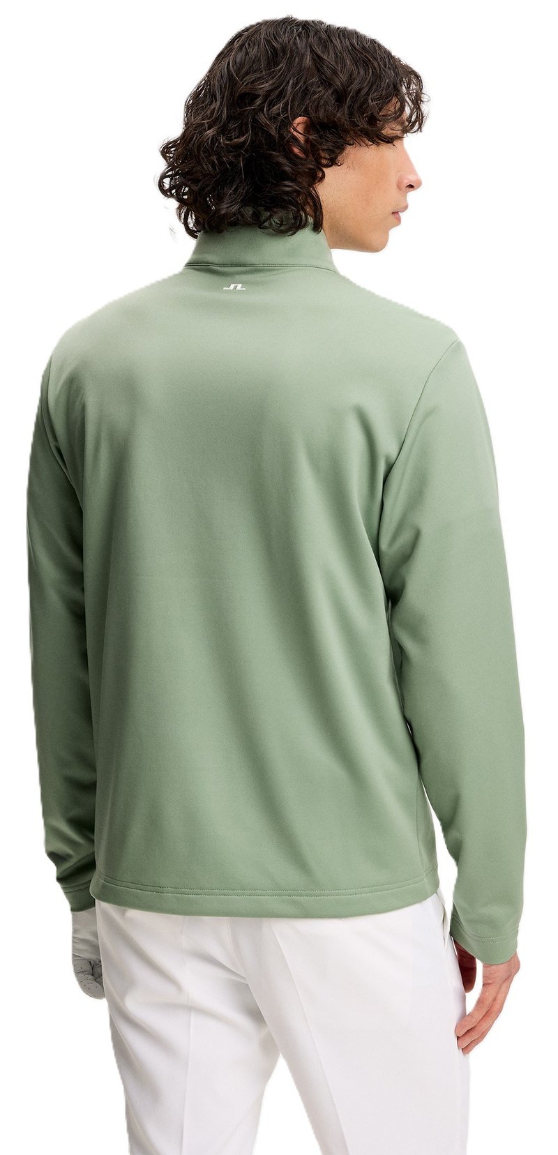 J.Lindeberg Clide Quarter Zip Mid Layer men's sweatshirt, hedge green