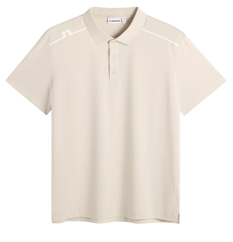 J.Lindeberg Lionel men's polo, moonbeam