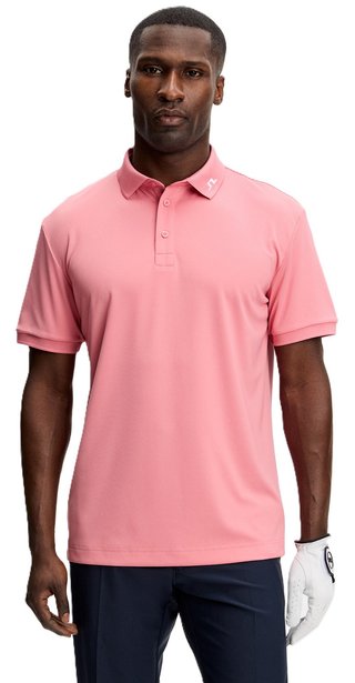 J.Lindeberg KV men's polo, flamingo plume
