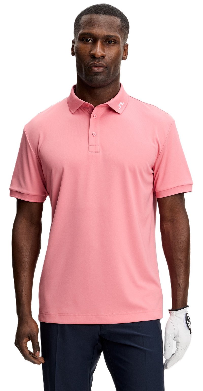 J.Lindeberg KV men's polo, flamingo plume