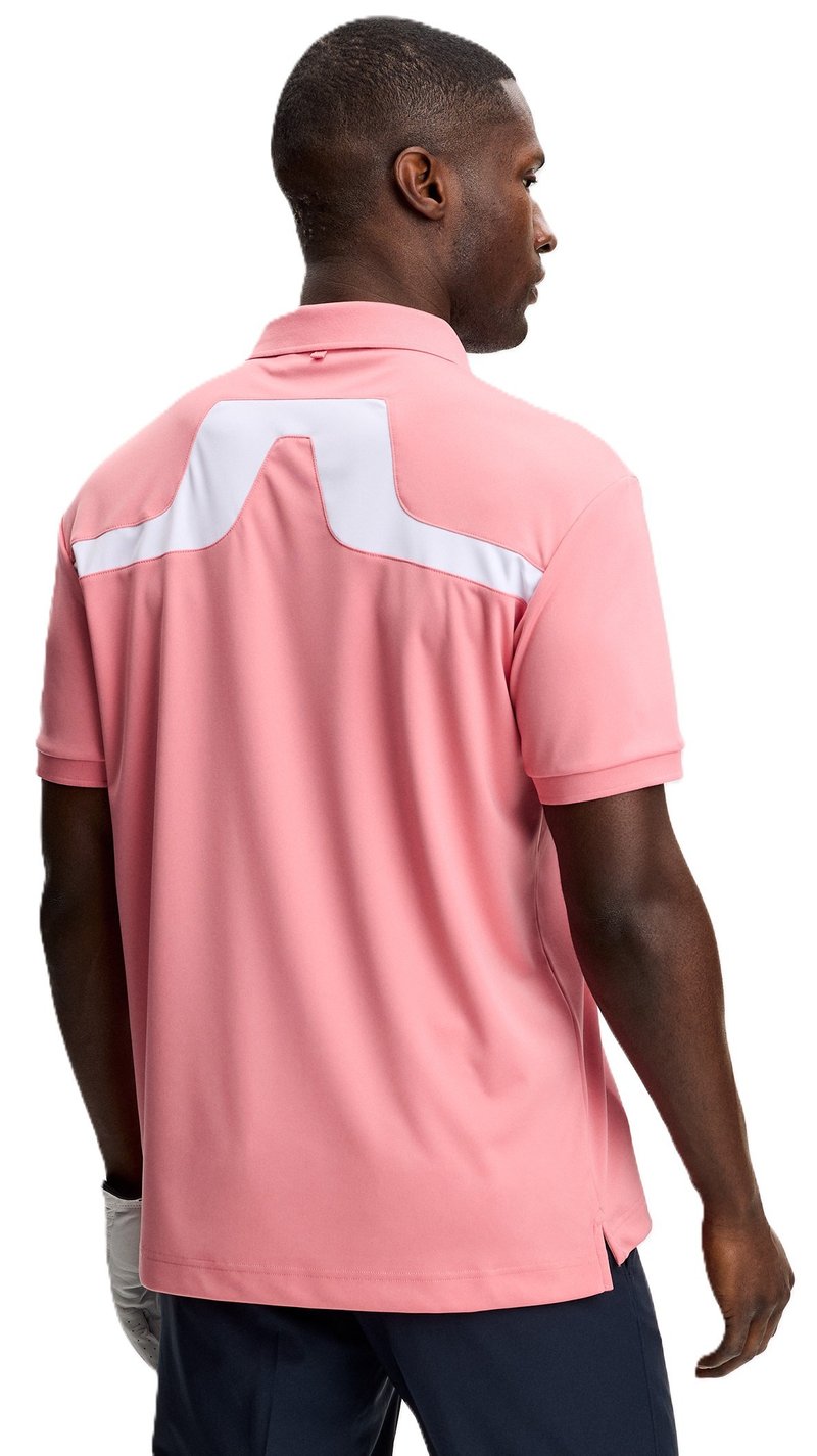 J.Lindeberg KV men's polo, flamingo plume