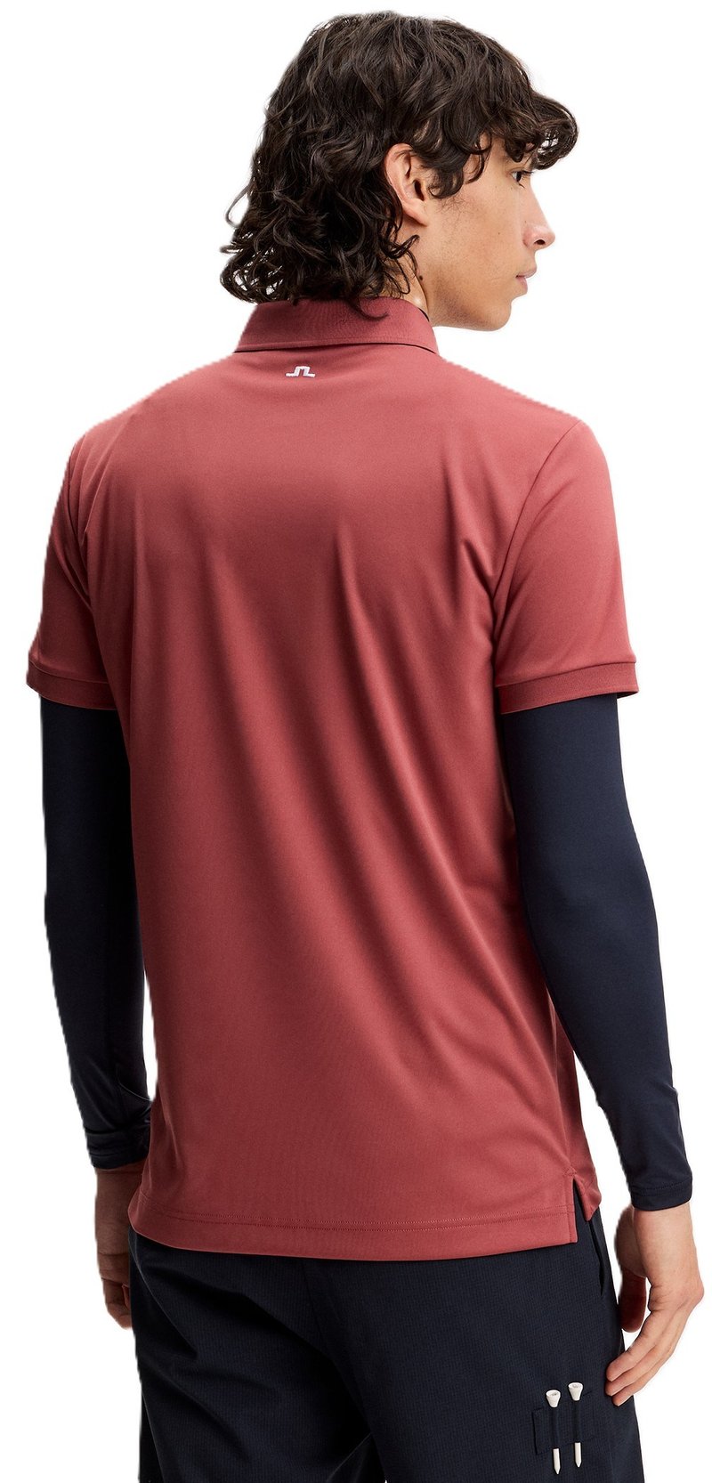 J.Lindeberg Tour Tech Slim Fit men's polo, apple butter