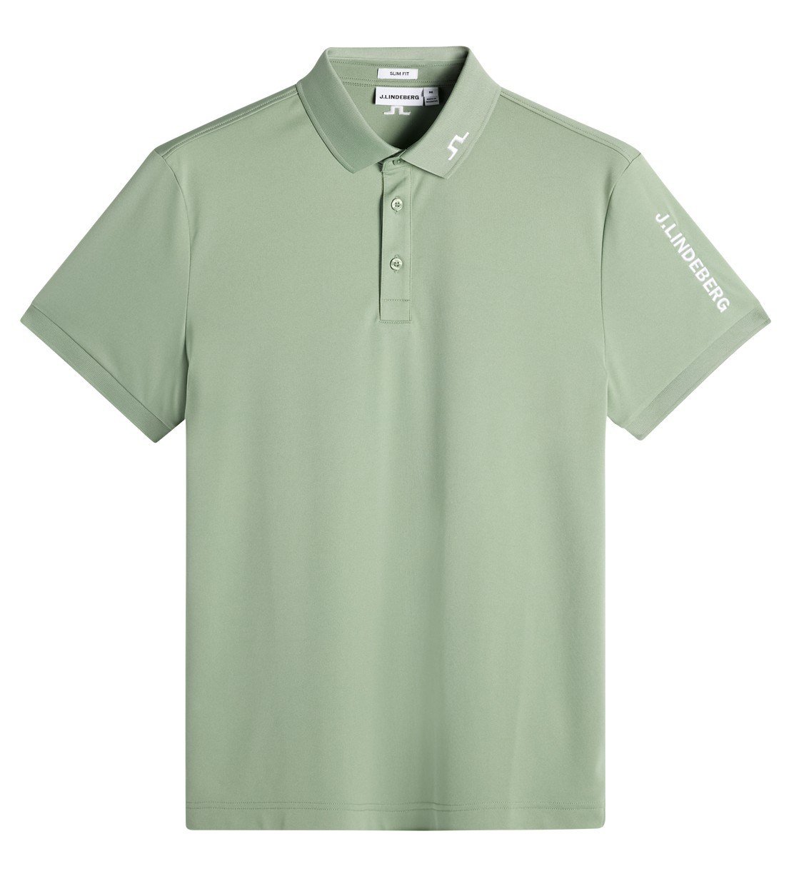 J.Lindeberg Tour Tech Slim Fit men's polo, hedge green