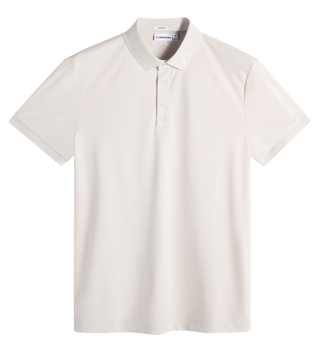 J.Lindeberg Tour Tech Slim Fit men's polo, moonbeam