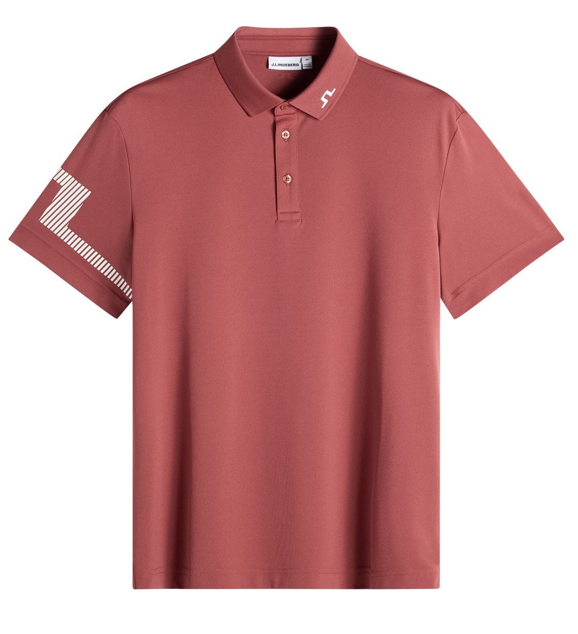 J.Lindeberg Heath men's polo, apple butter
