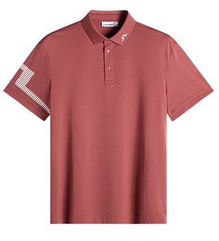 J.Lindeberg Heath men's polo, apple butter