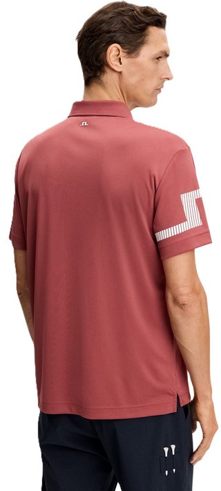 J.Lindeberg Heath men's polo, apple butter